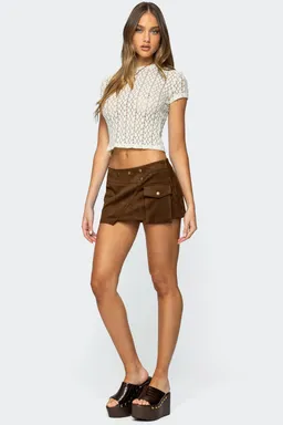 Mini falda asimétrica tachas de Edikted en Shorts para argentina