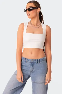 Top corto cuello cuadrado de Edikted en Tops para argentina