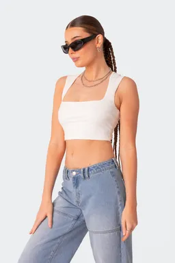 Top corto cuello cuadrado de Edikted en Tops para argentina