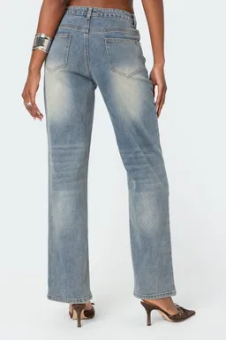 Jean recto tiro alto amia de Edikted en Pantalones para argentina
