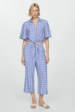 Camisa estampada con nudo de Mango en Camisas para argentina