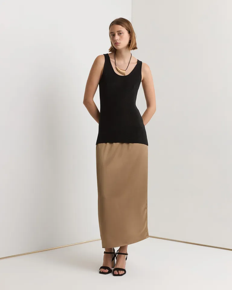 Top de lurex brillante y ligero en un diseño sofisticado y atemporal de Prüne en Tops para argentina