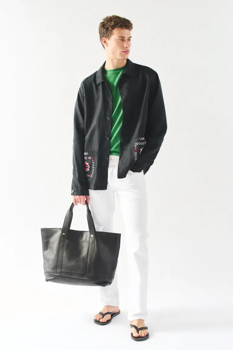 Chaqueta de lino casual y versátil con detalles elegantes de Bensimon en Abrigos y Camperas para argentina