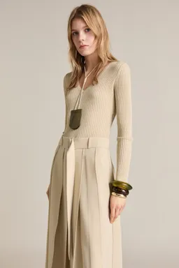 Vestido cinturón tejido combinado de Mango en Vestidos para argentina