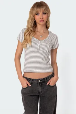 Remera rayas henley kady de Edikted en Remeras para argentina