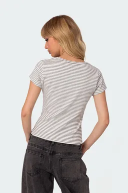 Remera rayas henley kady de Edikted en Remeras para argentina