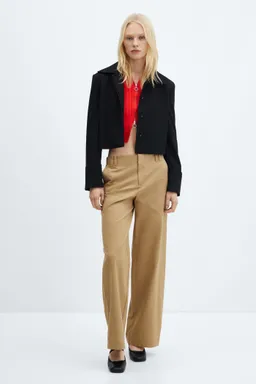 Pantalón wideleg lyocell de Mango en Pantalones para argentina