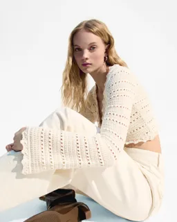 Chaqueta rústica con calados de Bershka en Chaquetas para argentina