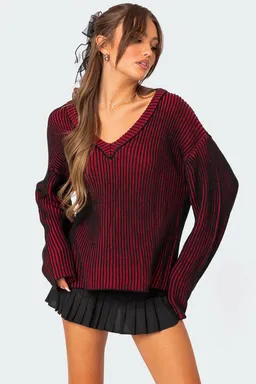Sweater textura contraste oversized de Edikted en Buzos y Sweaters para argentina
