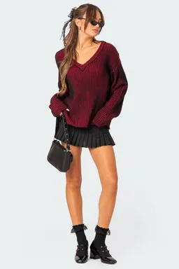 Sweater textura contraste oversized de Edikted en Buzos y Sweaters para argentina