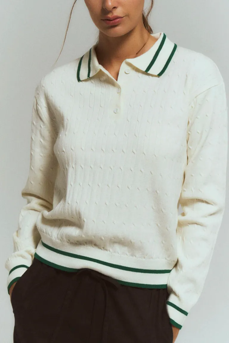 Sweater Tejido Trenzado de Sky en Buzos y Sweaters para argentina