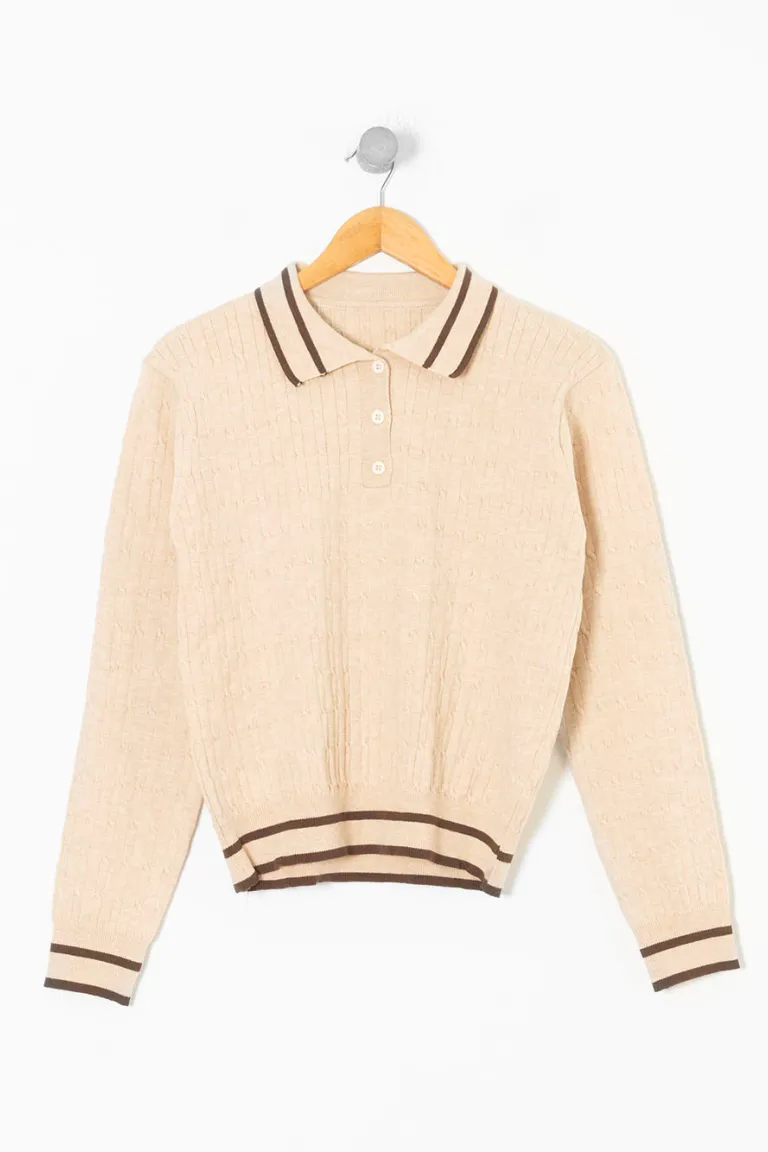 Sweater Tejido Trenzado de Sky en Buzos y Sweaters para argentina