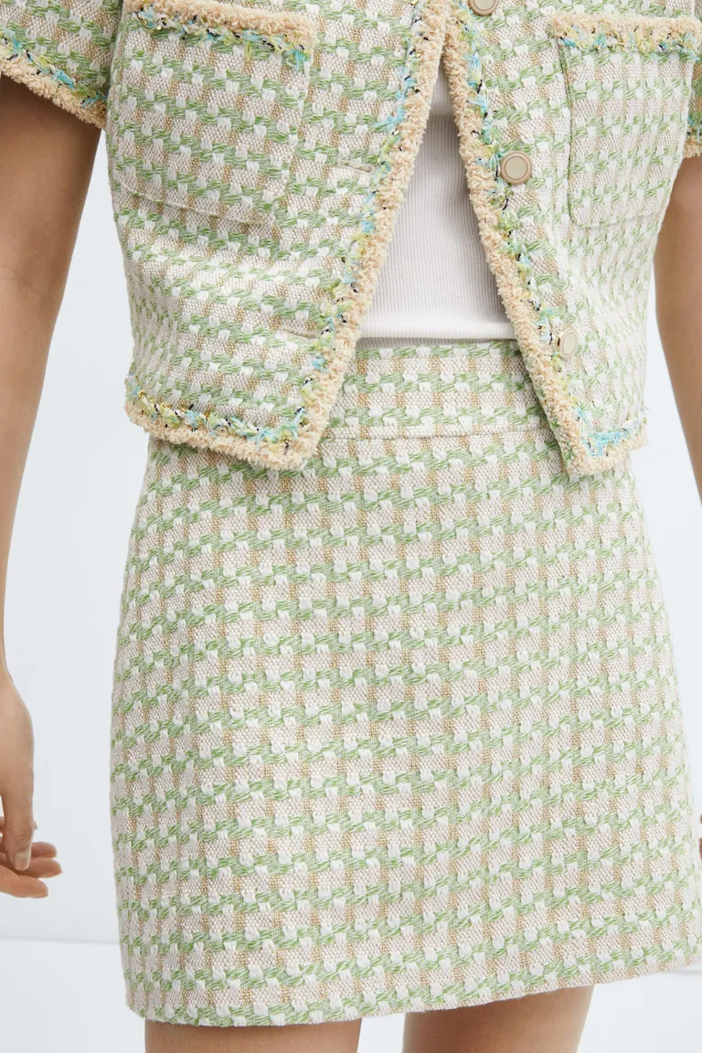 Minifalda tweed cuadros de Mango en Faldas para argentina