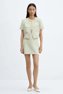 Minifalda tweed cuadros de Mango en Faldas para argentina