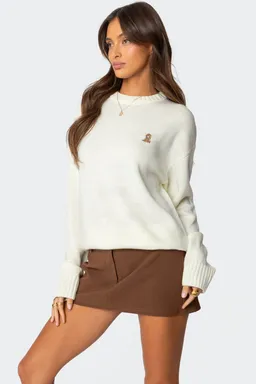 Sweater bordado puppy love de Edikted en Buzos y Sweaters para argentina
