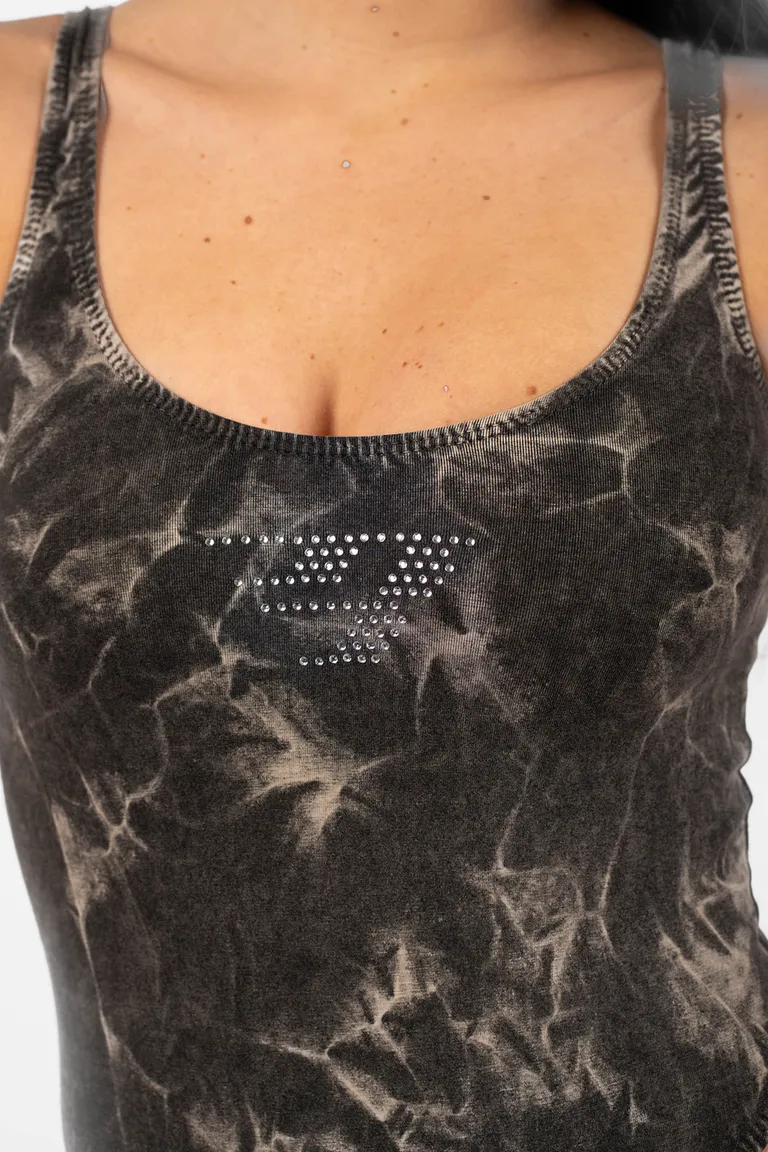 Body de algodón y lycra con escote bajo y detalle de logotipo en el frente de Top White en Bodies para argentina