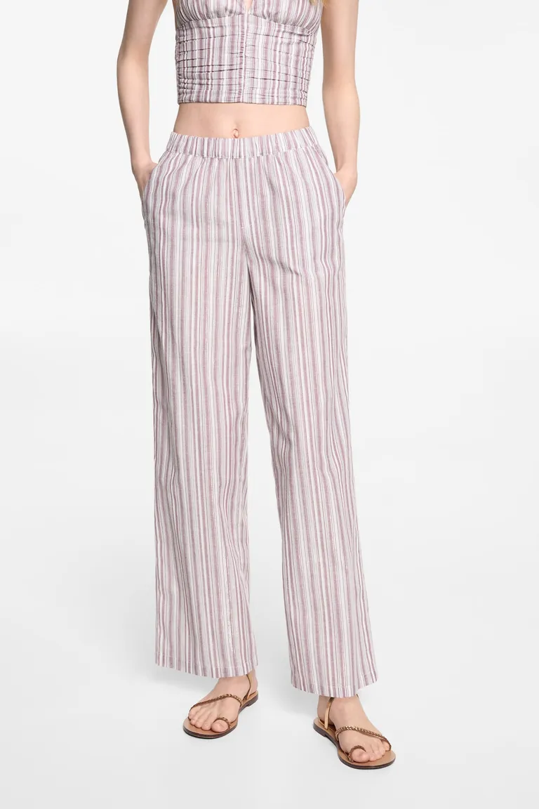 Pantalón recto rayas de Mango Teen en Pantalones para argentina