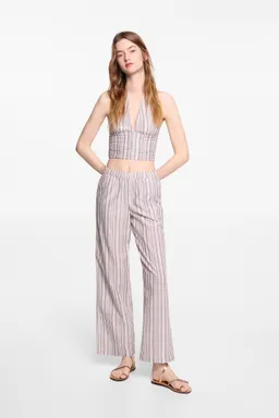 Pantalón recto rayas de Mango Teen en Pantalones para argentina