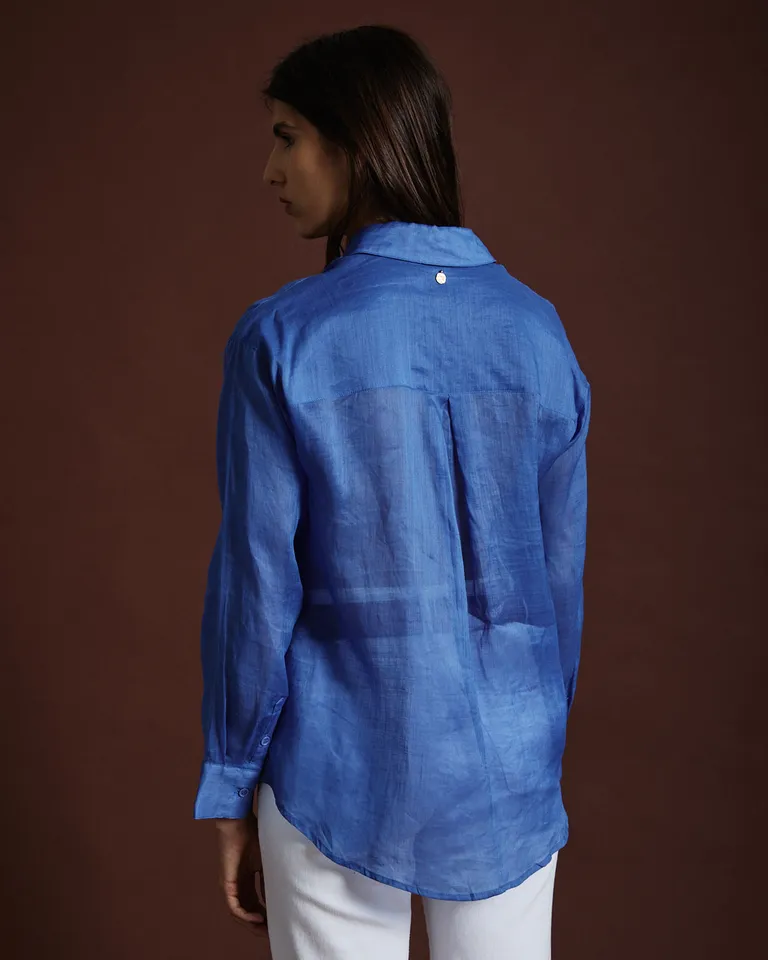 Camisa con cuello y abotonadura frontal de diseño amplio de Wanama en Camisas para argentina