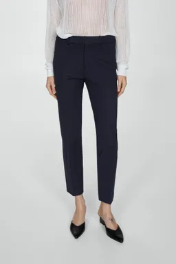 Pantalón recto punto roma de Mango en Pantalones para argentina