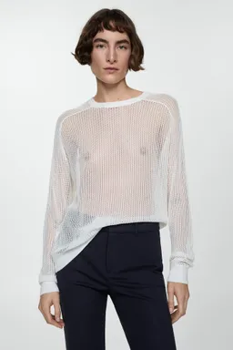 Pantalón recto punto roma de Mango en Pantalones para argentina