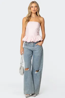 Corset con dobladillo abullonado de Edikted en Tops para argentina