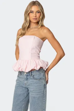 Corset con dobladillo abullonado de Edikted en Tops para argentina