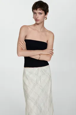 Falda lino estampada de Mango en Faldas para argentina