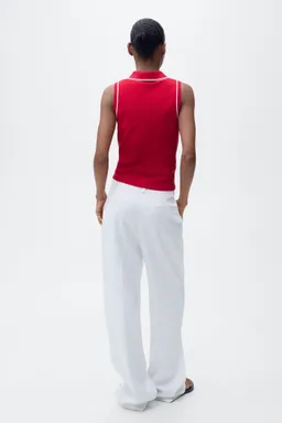 Top punto cuello polo de Mango en Tops para argentina