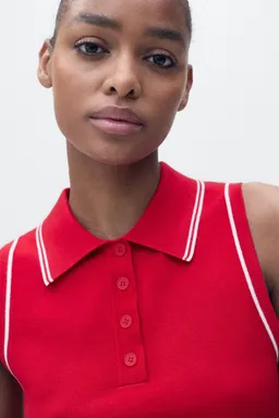 Top punto cuello polo de Mango en Tops para argentina
