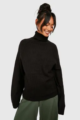 Jumper tejido cuello alto raglán de Boohoo en Buzos y Sweaters para argentina