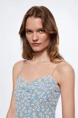 Vestido tirantes estampado de Mango en Vestidos para argentina