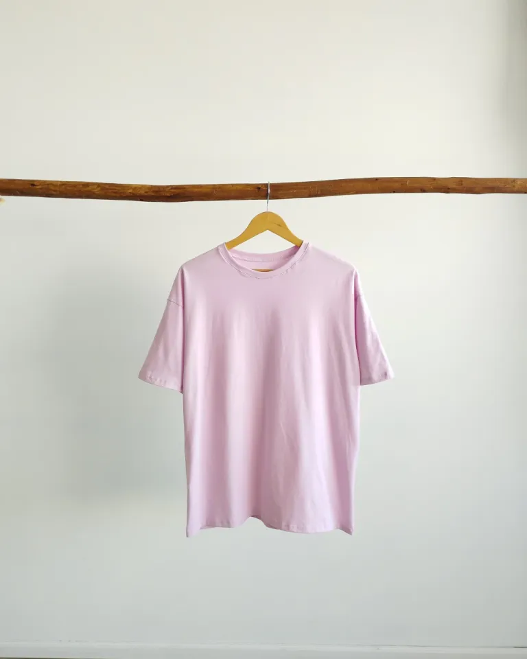 Remera básica de algodón rosa para mujer de Lemmon en Remeras para argentina