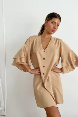 Vestido Fibrana Volados de Benka en Vestidos para argentina