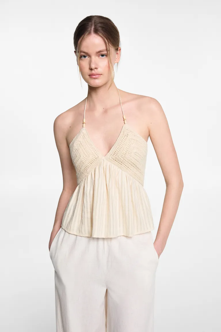 Top crochet panelado de Mango Teen en Tops para argentina