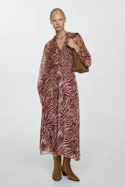Vestido largo estampado de Mango en Vestidos para argentina