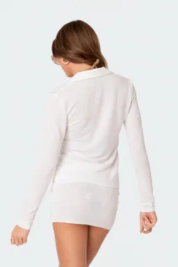 Camisa caia tejido traslúcido de Edikted en Camisas para argentina