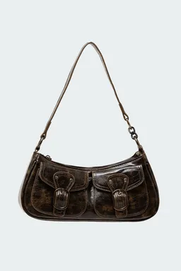 Bolso hebilla cuero sintético desgastado de Edikted en Bolsos y Carteras para argentina