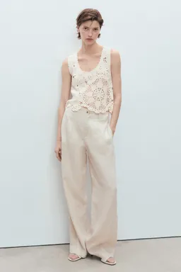 Top crochet flores de Mango en Tops para argentina