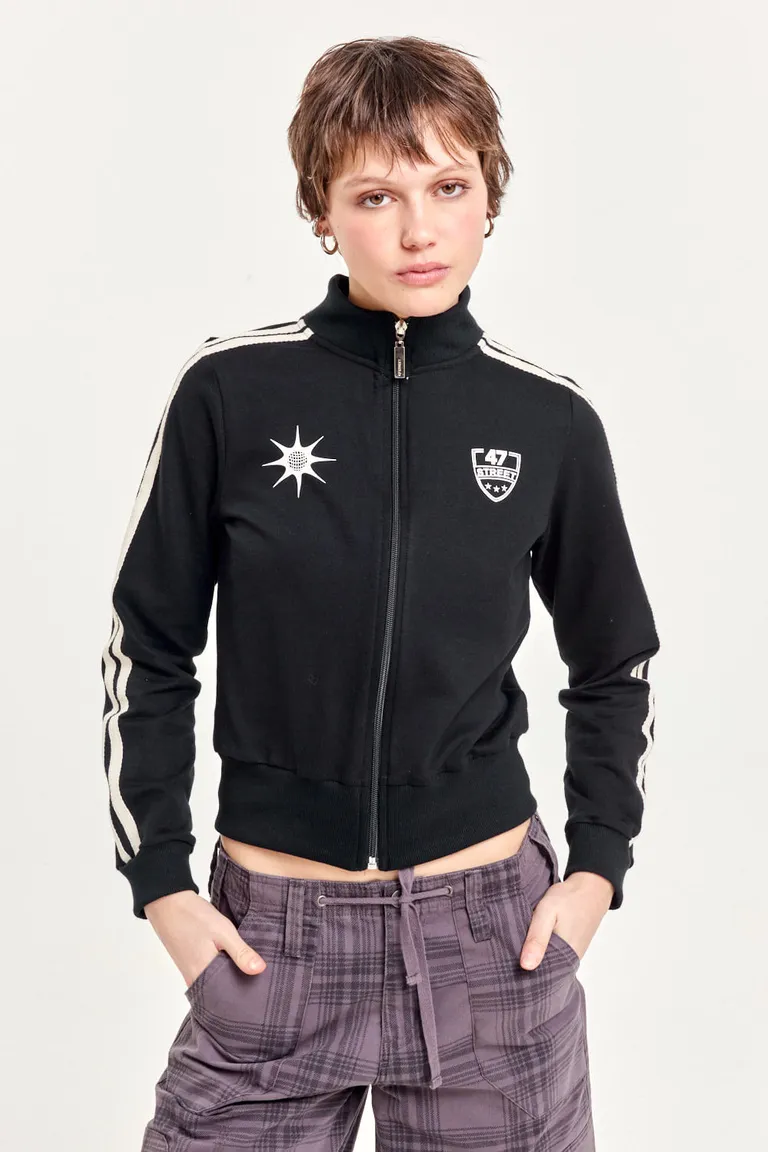 Chaqueta deportiva de estilo retro con detalles en tiras de 47 Street en Chaquetas para argentina
