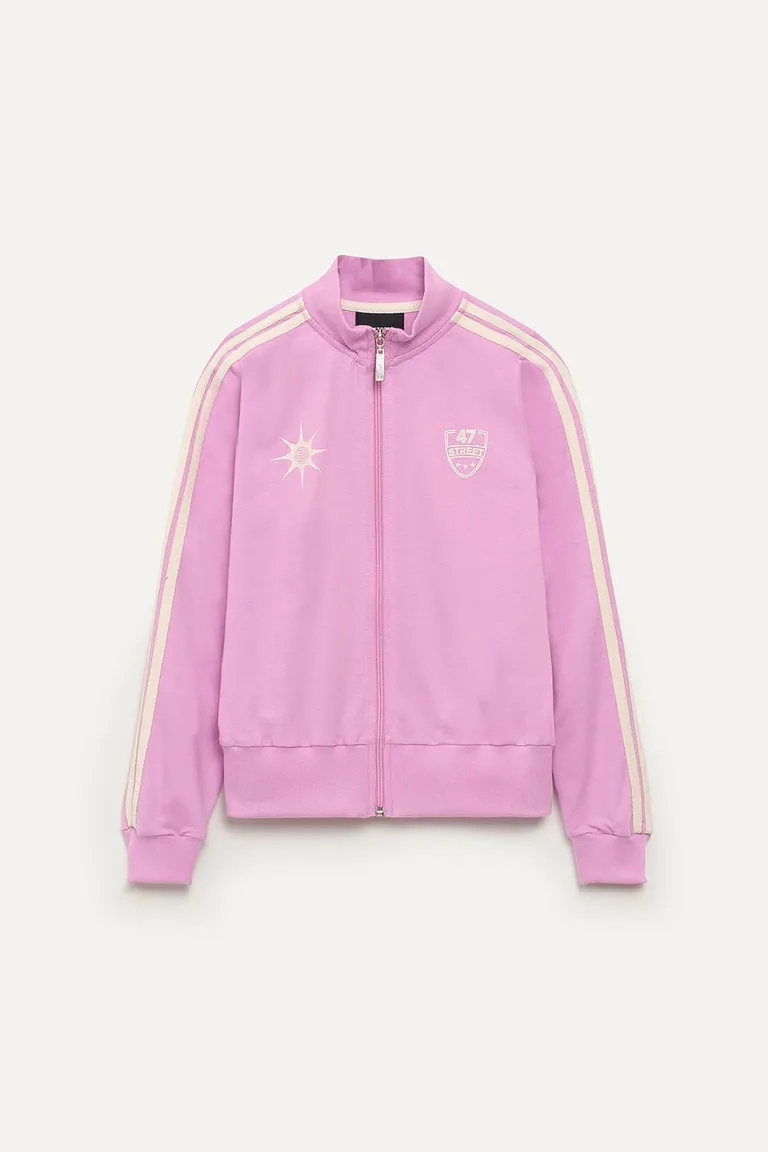 Chaqueta deportiva de estilo retro con detalles en tiras de 47 Street en Chaquetas para argentina