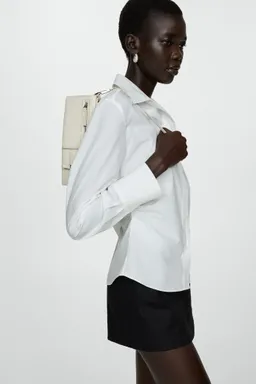 Camisa algodón fruncida de Mango en Camisas para argentina