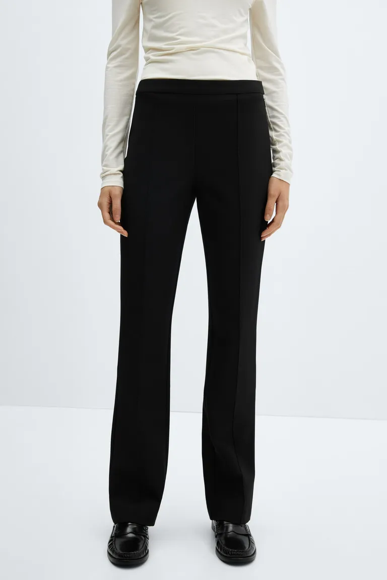 Pantalón recto con costuras de Mango en Pantalones para argentina