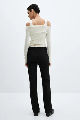 Pantalón recto con costuras de Mango en Pantalones para argentina