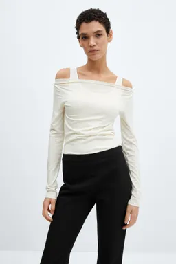 Pantalón recto con costuras de Mango en Pantalones para argentina