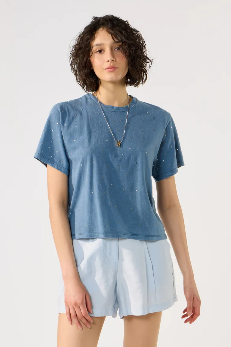 Remera oversize de algodón con detalles en el frente de Cuesta Blanca en Remeras para argentina