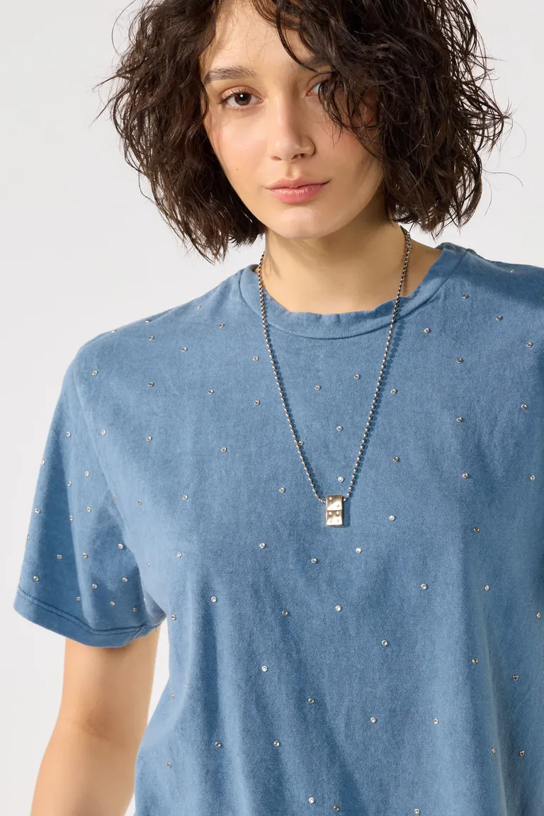 Remera oversize de algodón con detalles en el frente de Cuesta Blanca en Remeras para argentina