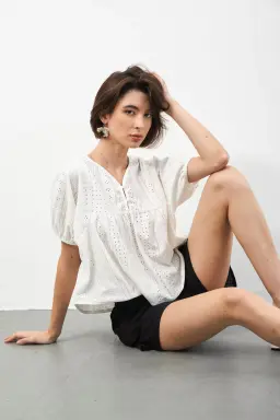 Blusa bora broderie de Dayblue en Blusas para argentina